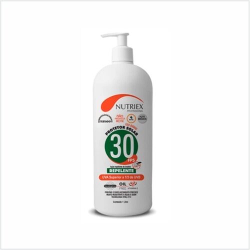 Protetor Solar Profissional com Repelente FPS 30 1/3 UVA 1 Litro - NUTRIEX